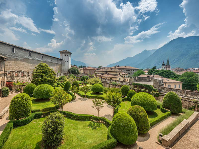 Il Buonconsiglio a Trento, antica sede dei principi-vescovi, il più famoso castello trentino