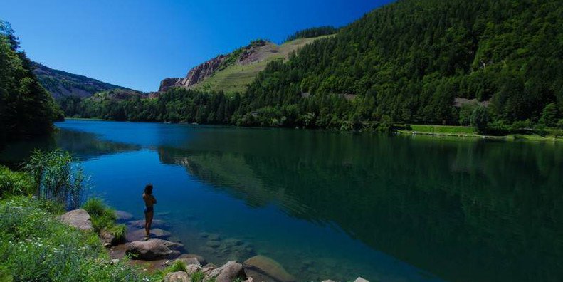 lago di lases - laghi del trentino