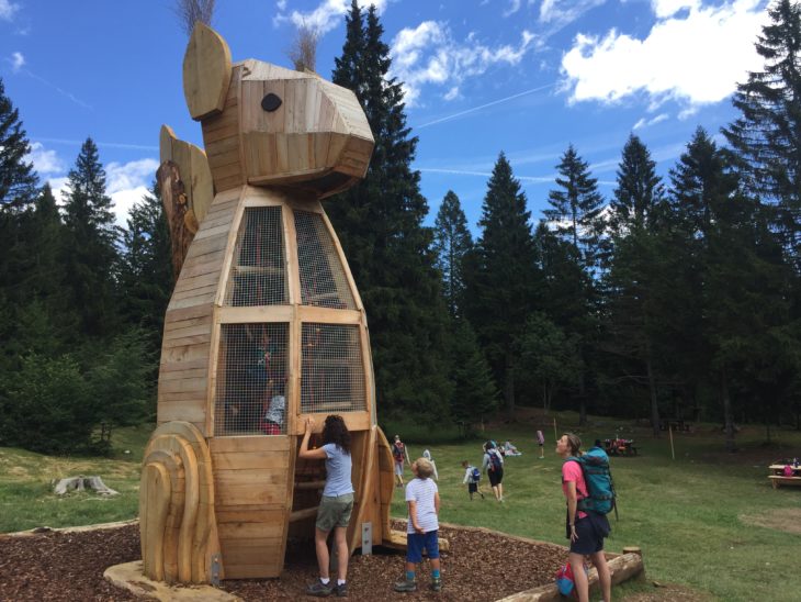 Il sentiero di Sciury, vicino al Forest Park Molveno